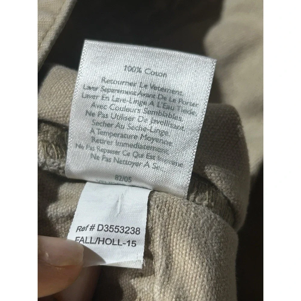Eddie Bauer Men's Work Pants Khaki Tan Straight Leg Chinos Size 36x32
